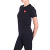 Comme des Garçons PLAY (WMNS) COMME des GARCONS PLAY Футболка с маленьким логотипом 'Черный' Женская AZ-T107-051-1