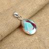 Rainbow Mystic Topaz Gemstone Handmade 925 Solid Sterling Silver Jewelry Pendant For Her