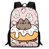 Printed Childrens Pusheen Backpack Outdoor Large Capacity Student Schoolbag