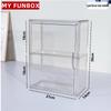 LABUBU Blind Box Desktop Display: Transparent Acrylic Storage Cabinet for Dustproof Figurine Presentation