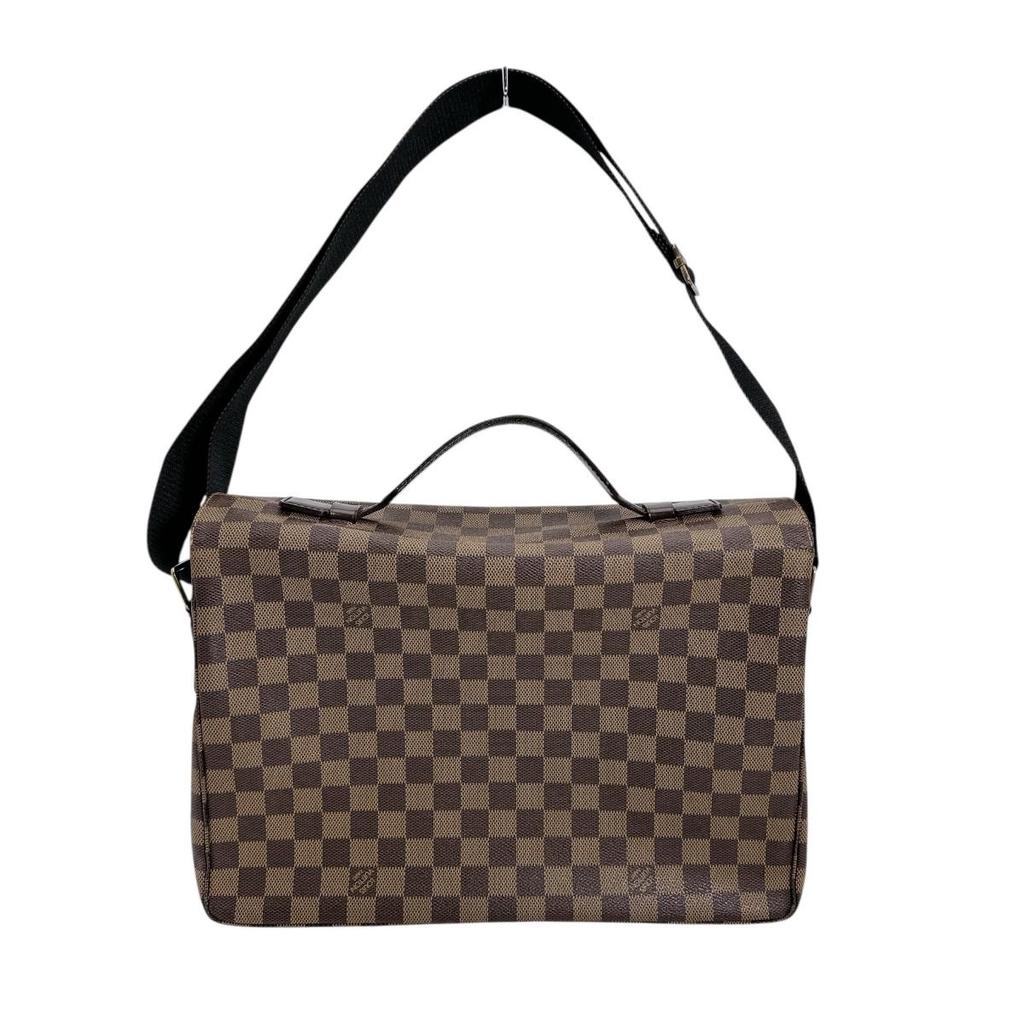 LOUIS VUITTON Damier Broadway Shoulder Bag Damier canvas Brown unisex N42270 Used