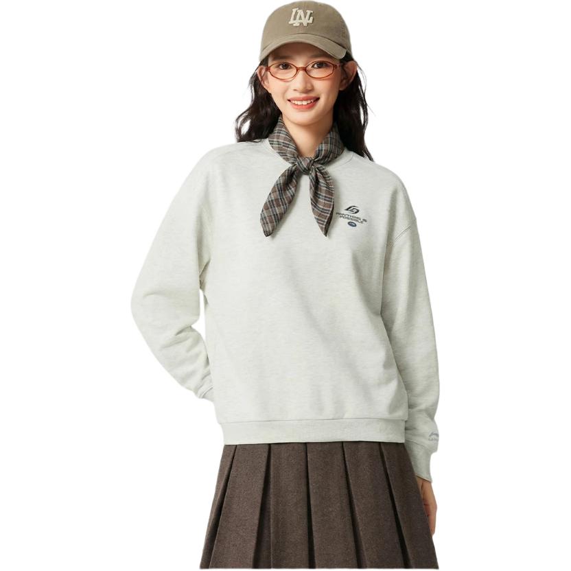 Дышащий свитшот свободного кроя с круглым вырезом серии Li Ning Sports Lifestyle, унисекс AWDW341-2