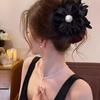 1PcVintage Pearl Flower Hair Clip Suitable All Seasons,versatile Daily Use,fashionable Exquisite, with A Stable Grip on The Hair