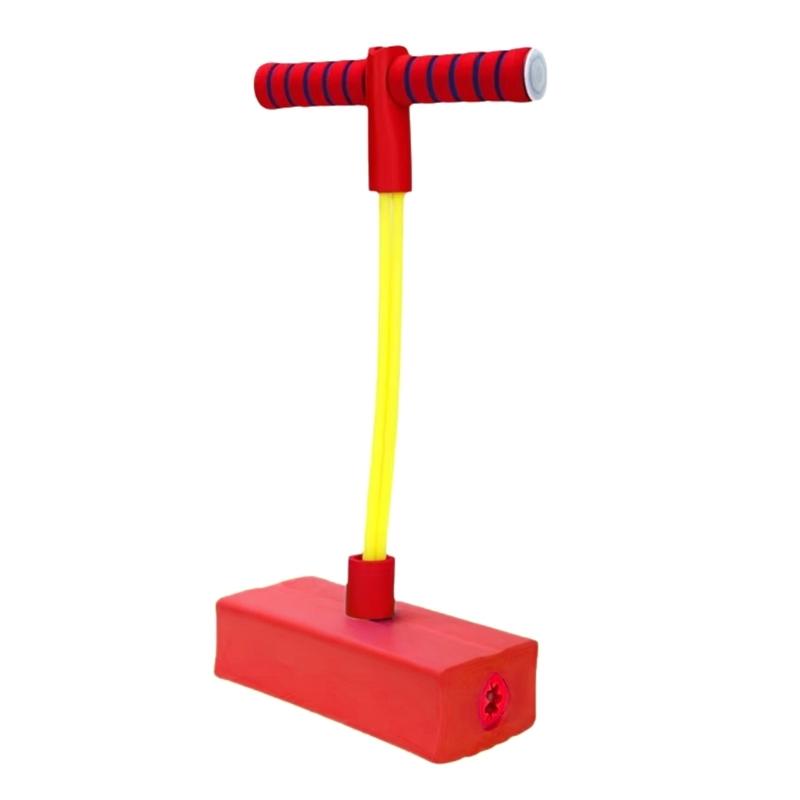 Безопасная пенная палка-попрыгунчик для малышей, игрушка для прыжков в помещении и на улице со звуком и светящимся рулем