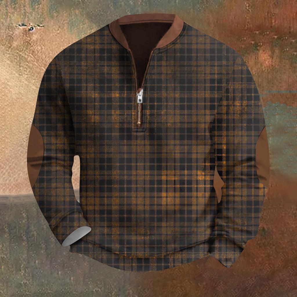 Men's Retro Casual Gradient Printed Sweatshirt