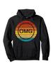 OMG Crypto Hoodie - Vintage 60s 70s Retro Pullover Sweatshirt