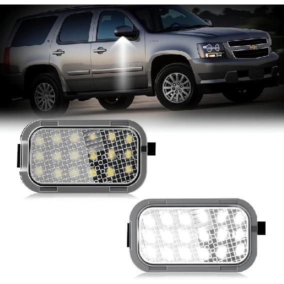 D-Lumina LED Mirror Puddle Lights Compatible With Chevy Silverado GMC Sierra 1500 Tahoe Suburban Avalanche 1500 2500 Cadillac Escalade ESV EXT Yukon