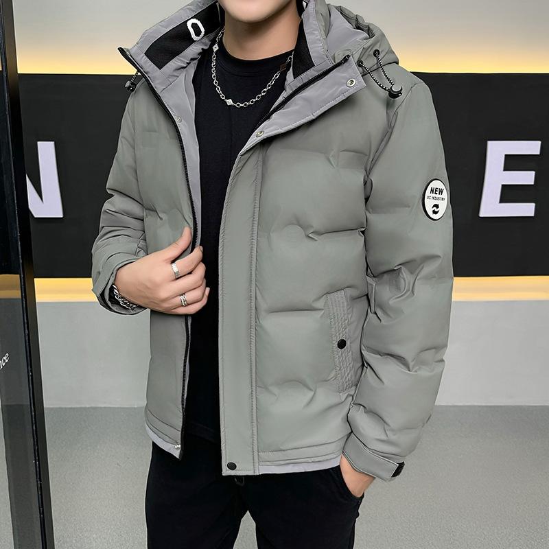 Зимняя мода Белый утиный пух пух утолщенная ткань U мужская с капюшоном тренд гарантия