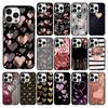 Phone Case For Iphone 14 13 12 11 Pro Max XS XR X 8 7 Plus SE Mobile Phone Cases Gold Rose Love Heart Funda Cell