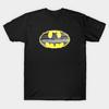 Мужская черная футболка с принтом Логотип Бэтмена Печать на трансферной бумаге без вырезания Хлопковая футболка