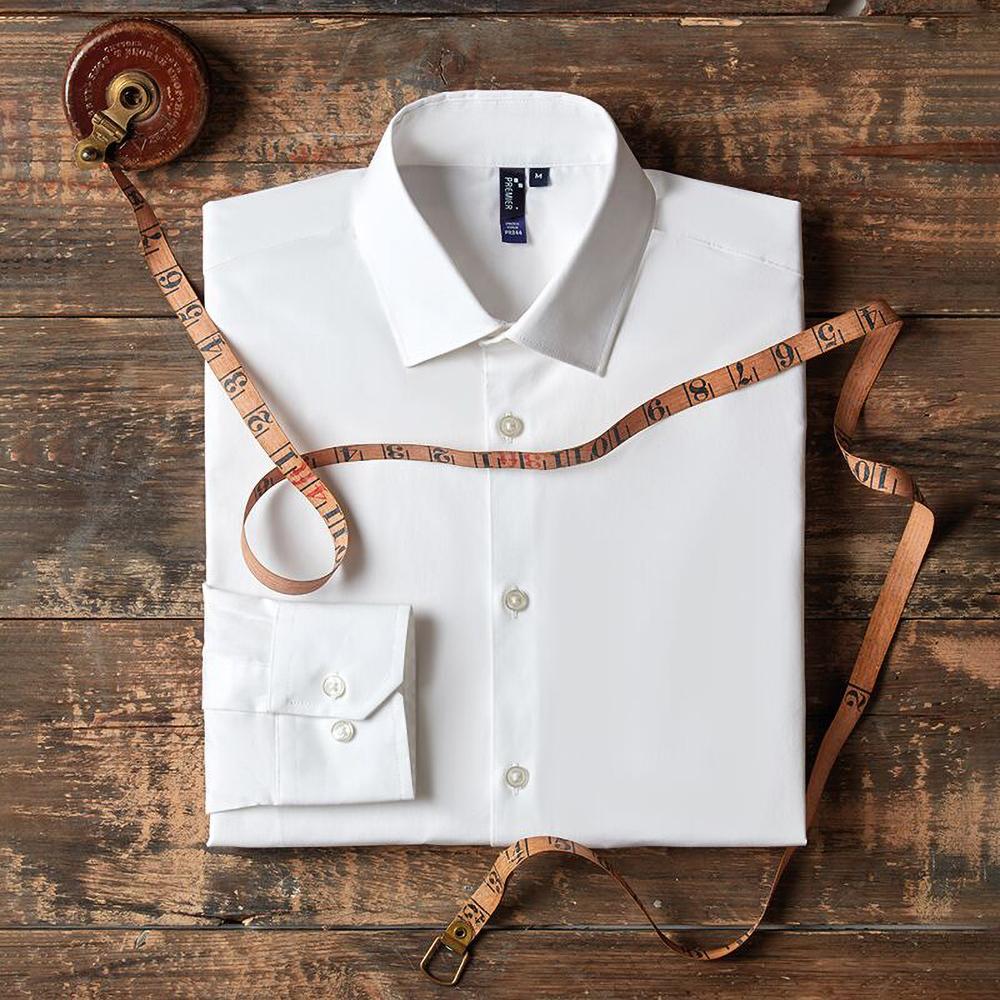 Premier Mens Stretch Fit Poplin Long Sleeve Shirt