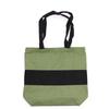 Cotton Tote Bag Two-Tone Green Black 10oz 38x42x12cm