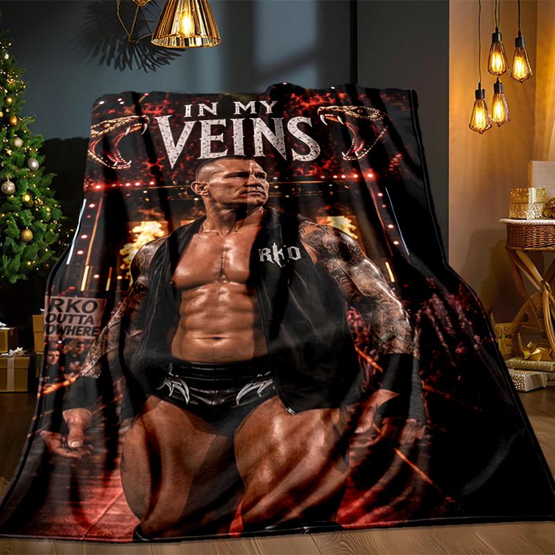 Wrestling Champion With Wwe Title Blanket Lightweight Ideal Bedding Blanket Perfect for Travel, Living Rooms, Offices, Sofas, Fan Christmas gift