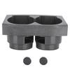 Dual Hole Cup Holder Centre Console Beverages Drinks Stand Fits for Nissan Patrols GU Y61 1997 2005Gray