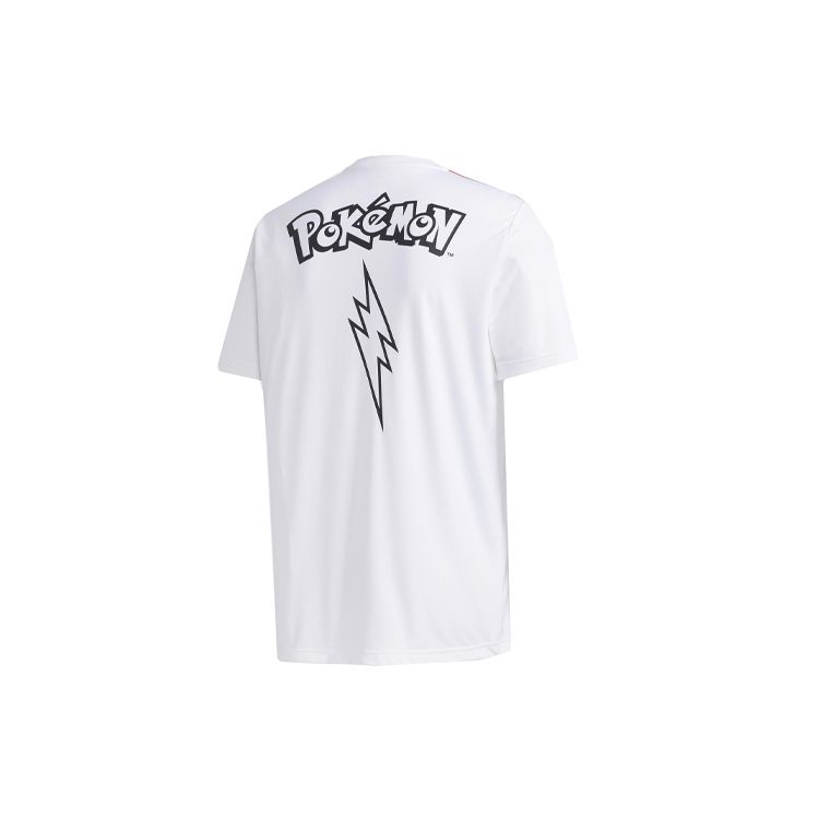 Adidas X Pokemon Co-Branded Jersey Tee With Print Men Tops White GN3002