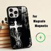 Cyber Sigil Cross   Phone Case For iPhone17,16,15,14,13,12,11 Plus,Pro Magnetic For Magsafe Wireless Charging