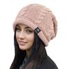 Windproof Women Knitted Hats Coldproof Knit Slouchy Beanie Oversized Winter Hat Keep Warm