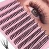 200 Pieces Mink Hair Cluster Lashes, 3D Volume DIY Extensions For Light/Heavy Makeup, Natural Look, Individual False Eyelashes For Daily & Party