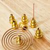 10pcs Copper Gourd Incense Plug with Nine Holes Mini Portable Water Drop Spice Seat Wire Stick Holder Sticks Burner Accessory