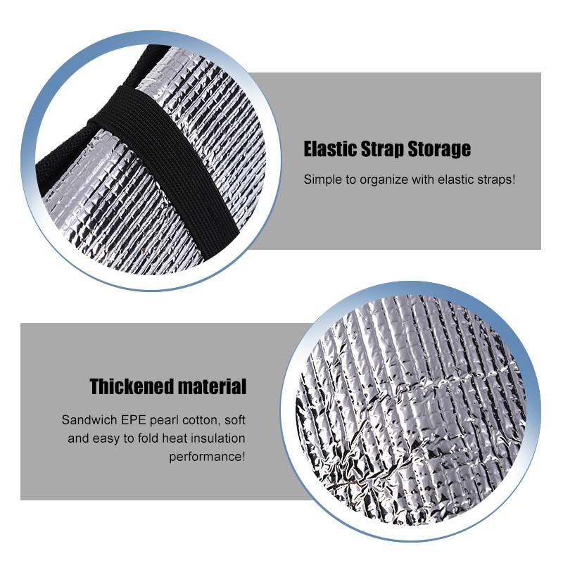 Солнцезащитный козырек на лобовое стекло автомобиля, шторка на окно, складной солнцезащитный козырек, чехол, подходит для Mitsubishi PAJERO 2007-2021, автомобильные аксессуары, 1 шт.