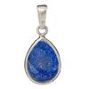 [R0805] - Silver Pendant 'Meghan' Lapis Lazuli Silver (rhodium-plated) - 20x15 Mm