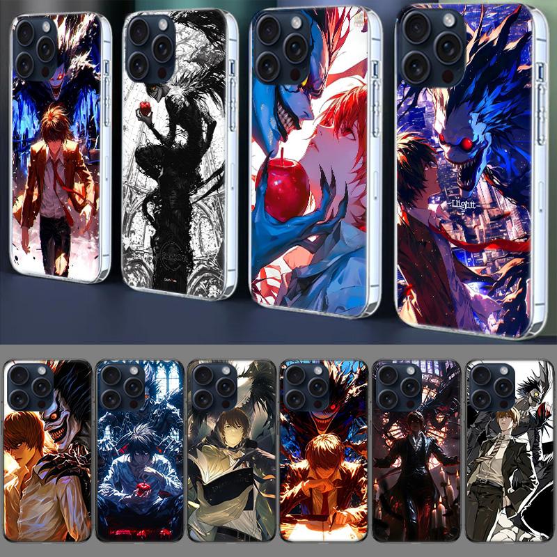 Anime Deth Note Light Yagami Clear Phone Case For Iphone 17 Air 16 Pro Max 15 Pro 14 Plus 17E 16E 11 13 12 Mini Cover Cases Fund