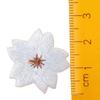 30pcs 2.5*2.3cm Colorful  Sakura Embroidered Patches  Hats