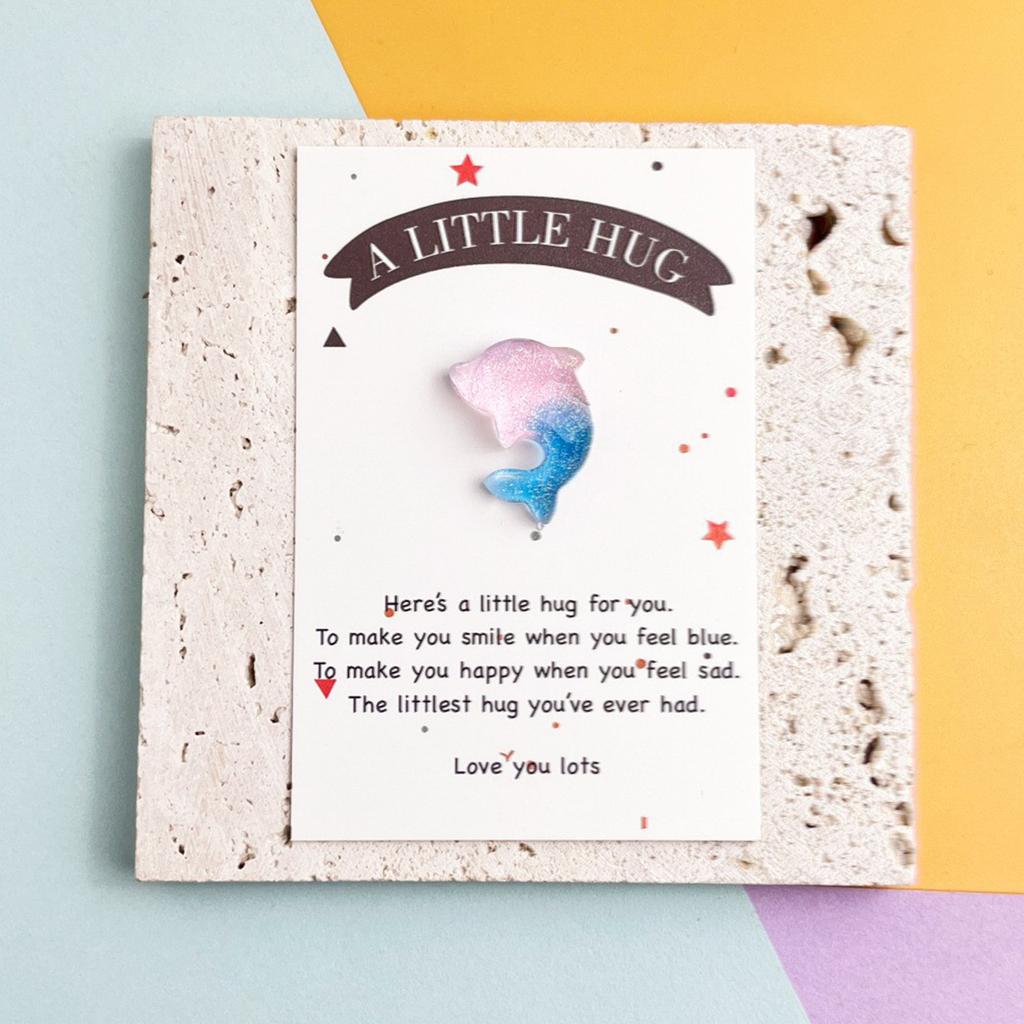 DIY Ocean Wind Animal Series Симпатичные сверкающие крабы для украшения аквариума с градиентом Карманные объятия Благословенная открытка 1 шт.