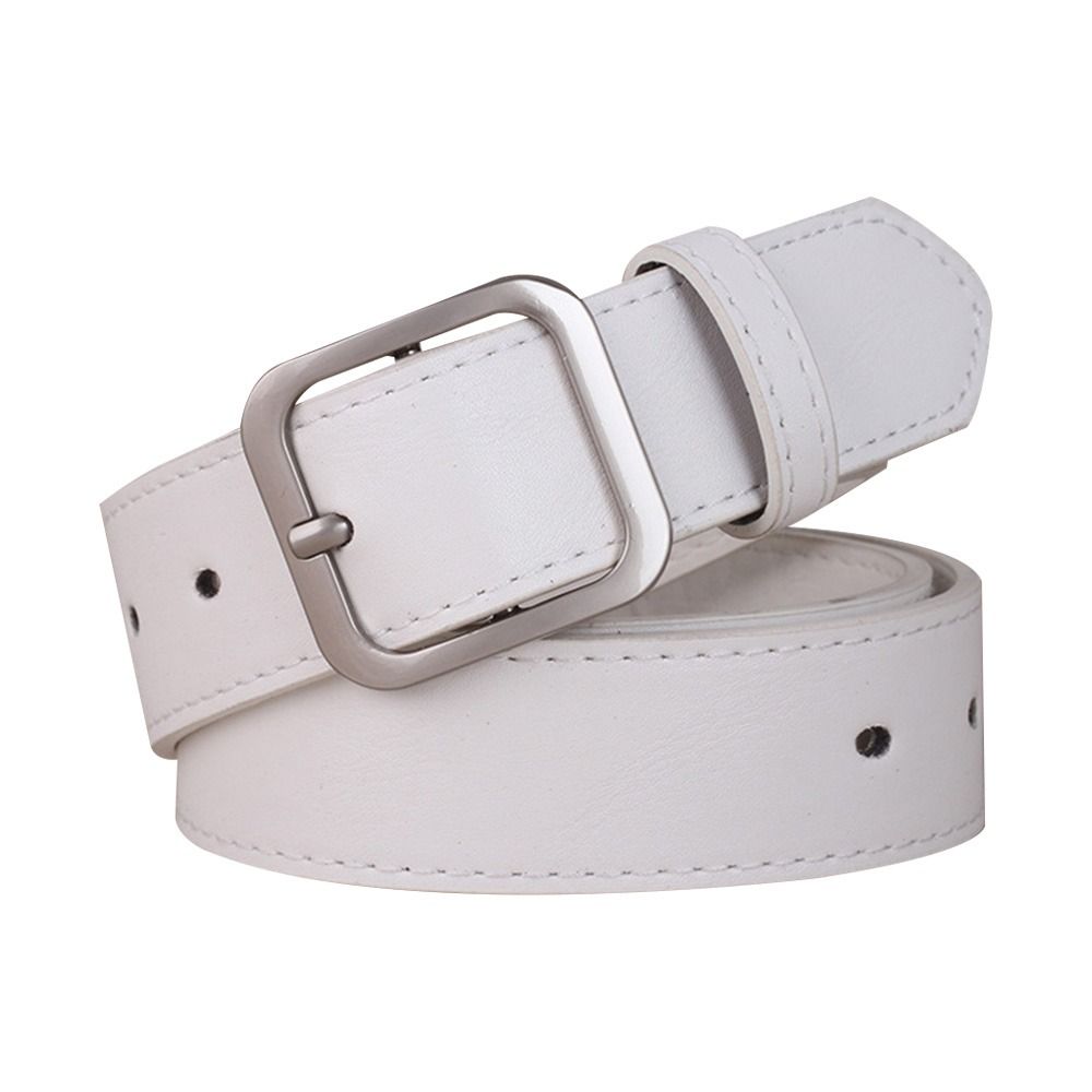 Женский шикарный повседневный поясной ремень кожаный ремень квадратная пряжка-булавка Поясная лента для женского платья