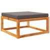 VidaXL Garden Footrest with Cushions Solid Acacia Wood, Footrest, Outdoor Footrest, Pallet Footrest, 4008159