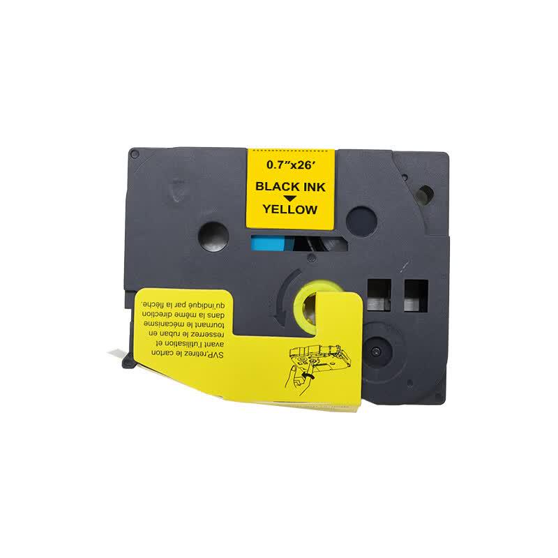 YFHC TZe-641 18mm Yellow Black Label Tape