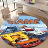 Personalized M-Monster Machines Round Chair Office Rug - Perfect for Mat, Office Chair & More - Ideal Gift for Birthdays and Holidays