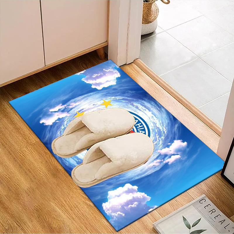 Ba-hia Sports Club Emblem Printed Office Carpet Chair Cushion Entryway Rug, Rugs for Living Room, Bedroom Christmas gifts