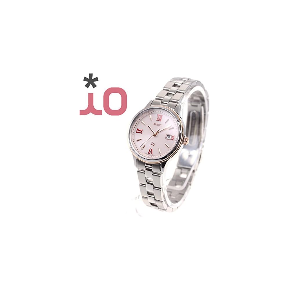 Orient Женские солнечные часы ORIENT iO, Сделано в Японии, с гарантией отечественного производителя, RN-WG0006P, Розовые