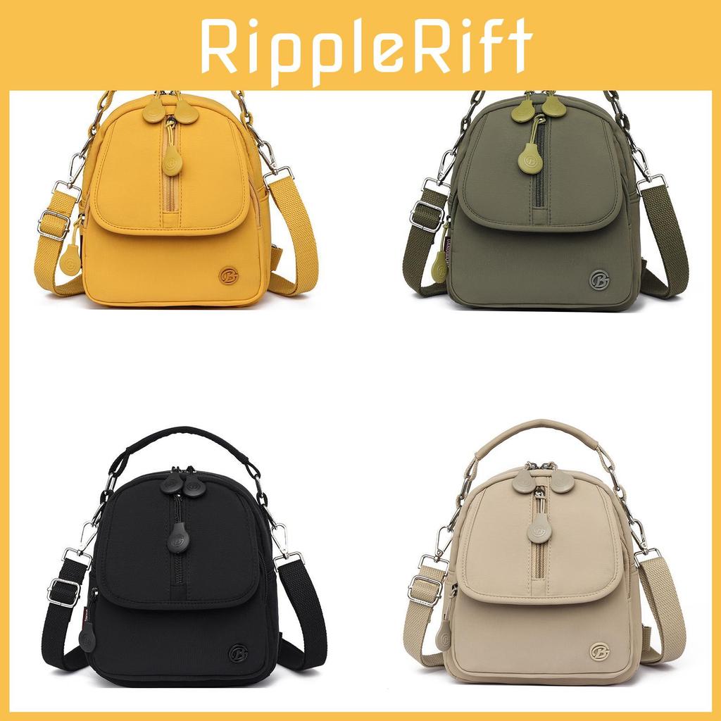 Lightweight Nylon Canvas Shoulder Bag For Women Daily Use With Durable Zipper