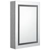 VidaXL Bathroom Cabinet with LED Mirror Concrete Grey 50x13x70 Cm 326488