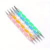 Acrylic Double Head Nail Nail Pencil Double Head Screw 5 Trinkets Dot Drill Nail Polish Glue Dot Paint Bead Sketch Dot Pen