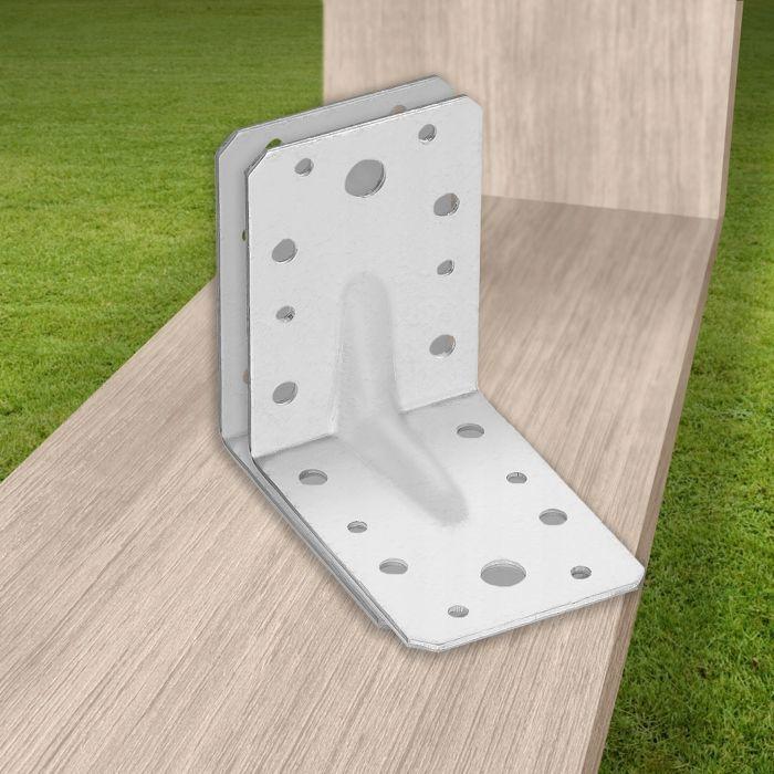 Крепления для фиксации - KOTARBAU - 90 x 90 x 65 мм - Acier galvanisé - Lot de 12 - Raccord d'angle