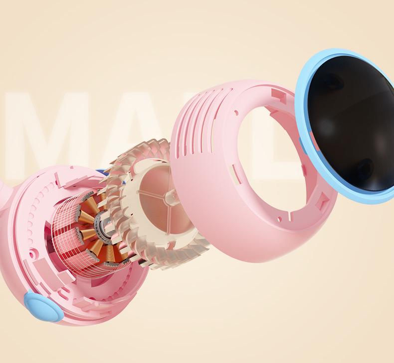 2024 Portable Neck-Hanging Bladeless Foldable USB Fan: Lazy, Large-Capacity Outdoor Cooling