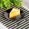6x Small Dessert Plate for Cake Dessert Black Plate Set