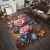 Цветочный Пасторальный 3D Печатный Ковер Домашний Декор Коврики для Входной Двери Ковры в Гостиную Ковры в Спальню Детский Ковер Коврик для Ванной