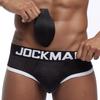 Плавки JOCKMAIL Мужские плавки со съемными вставками из губки спереди и сзади, Дышащий сетчатый материал, Заниженная посадка, Модные спортивные трусы с регулировкой бедер