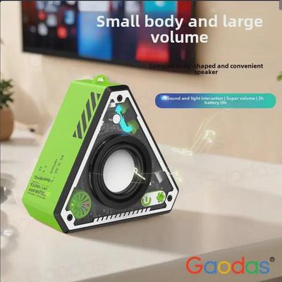Портативный мини Bluetooth наружный динамик V2 - профессиональный беспроводной настольный Mecha Sound