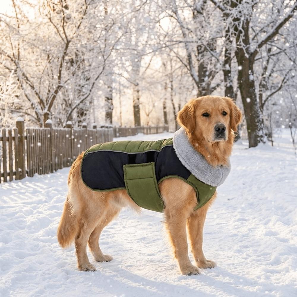 Warm Dog Winter Coat Windproof Dog Ski Suit Practical Dog Cotton Coat Outdoor