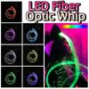 Rechargeable Optical Hand Rope Colorful Pixel Light-up Whip Glowing Waving Flash Whip  Cosplay