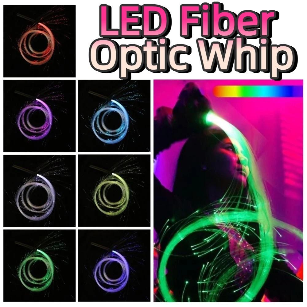 Rechargeable Optical Hand Rope Colorful Pixel Light-up Whip Glowing Waving Flash Whip Cosplay