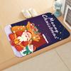 Ковер Деда Мороза, домашний напольный коврик, коврик для входной двери, нескользящий коврик для ног, рождественское украшение