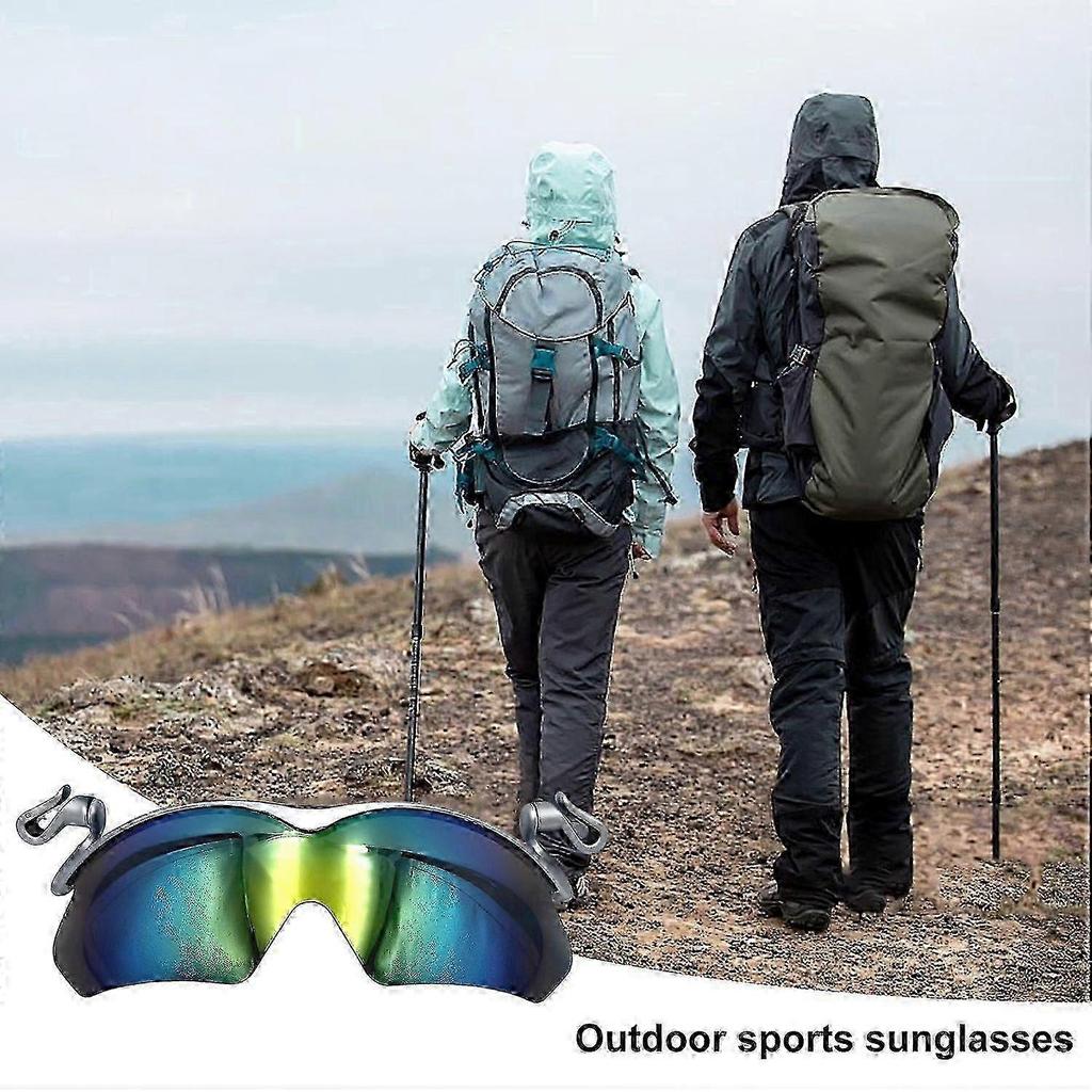 Peaked Cap Clip Sunglasses Anti-UV Block Sunlight Anti-slip Travel Hat Clipping on Polarized Sunglasses for Outdoor Activities