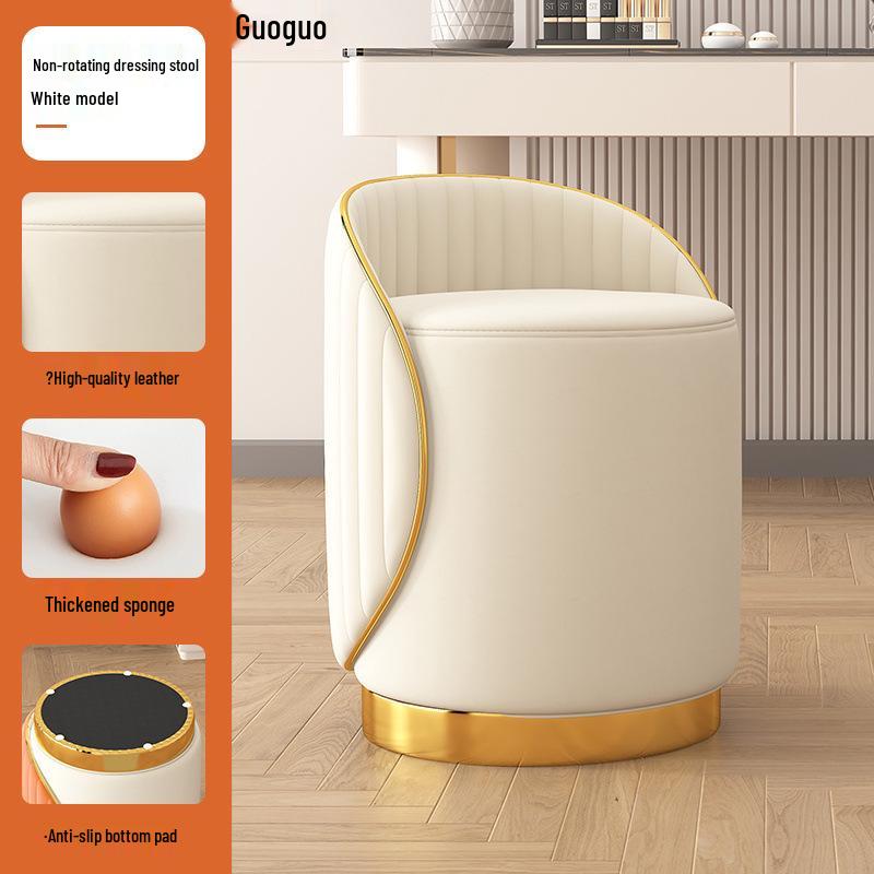 Вращающийся туалетный столик с отправкой в день заказа: Минималистичное кресло для макияжа/нейл-арта для спальни девочки со спинкой
