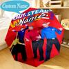 Custom Name Umbrella Wiggly World Tour Adventure Umbrella 8-Frame for Travel, Camping, Casual Lightweight Portable, Essential for Family Gifts